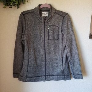 Andrew Marc New York Performance Zip Up Fleece Sweater Jacket Women's Size M